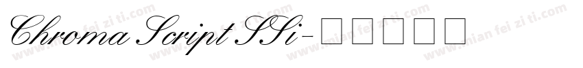 Chroma Script SSi字体转换